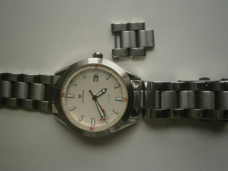 DAYMOND RENE, GMT, 10 atm. waterresistant, all steel, 44mm