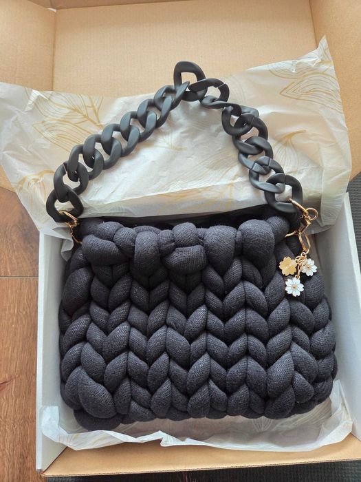 Хендмейд плетена чанта