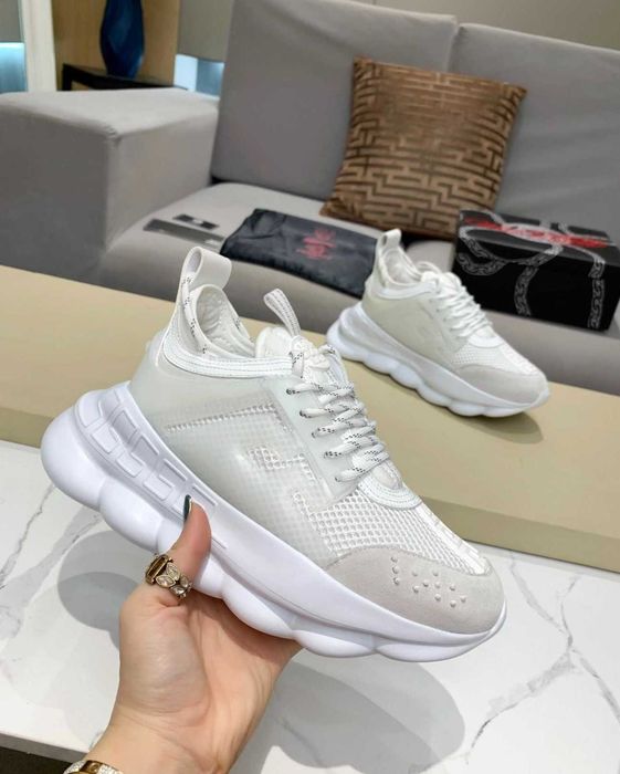 Adidasi Versace Tripple White