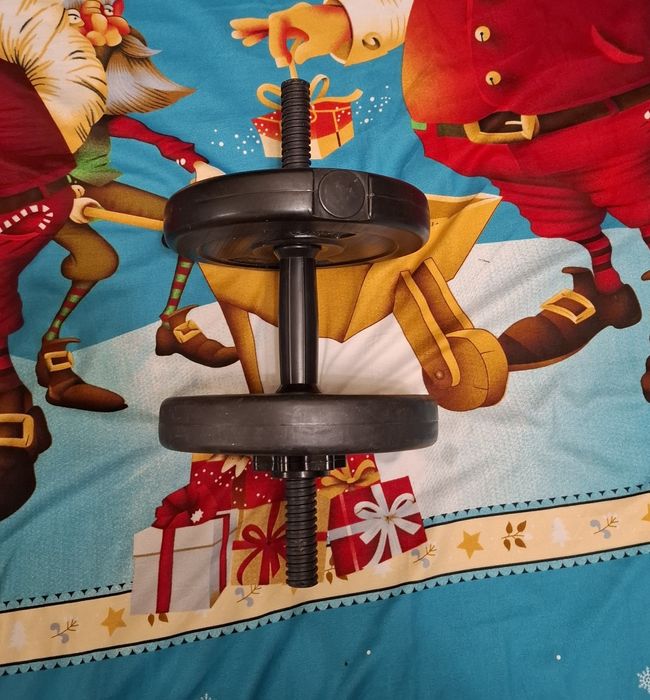 Gantera pentru antrenament+discuri de 2,5 kg