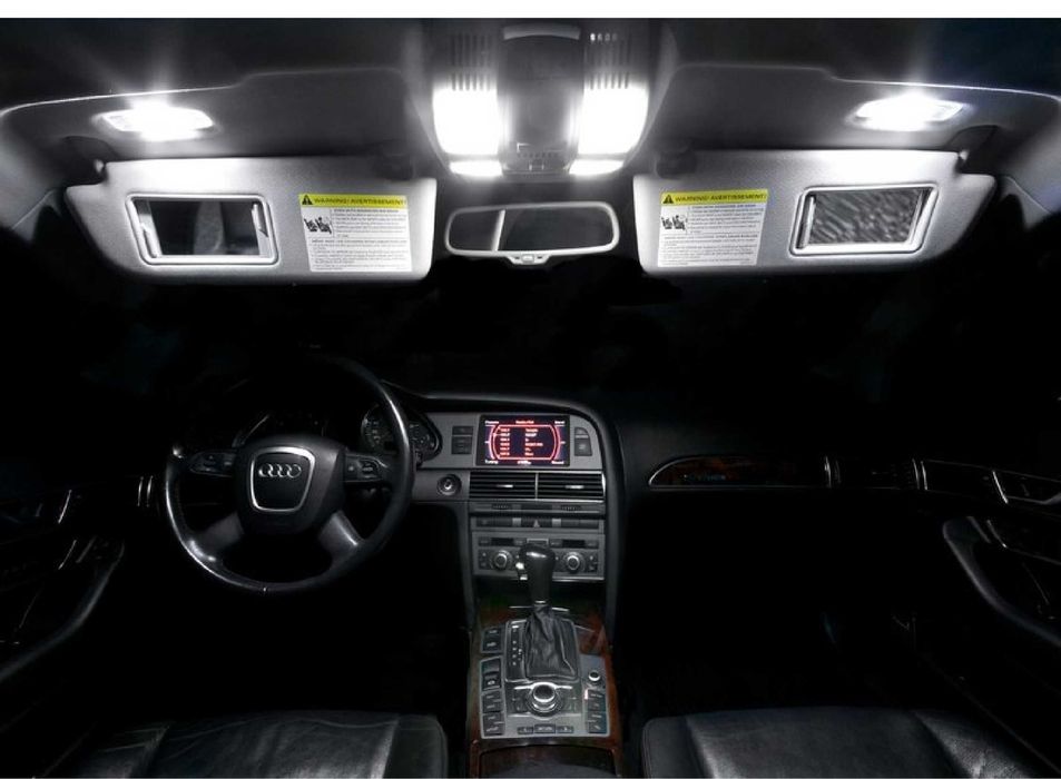 Гаранция! Нови Интериорни LED Крушки за Audi A6 C5, C6 и C7