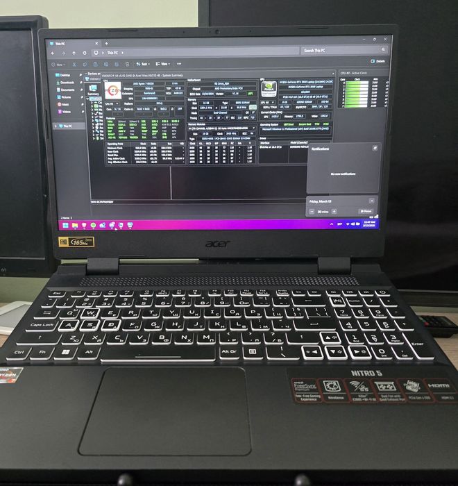 Геймърски лаптоп Acer Nitro 5 AN515-46 Ryzen 7 6800H RTX 3060 16gb ram