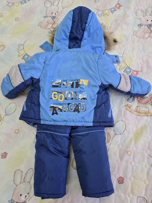 Комбинезон зима на мальчика 9-12мес