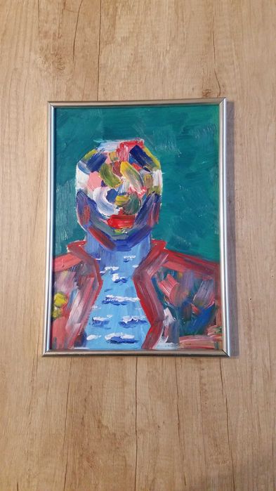 Цветна картина, рисувана с маслени бои на фазер.  Високо качество!