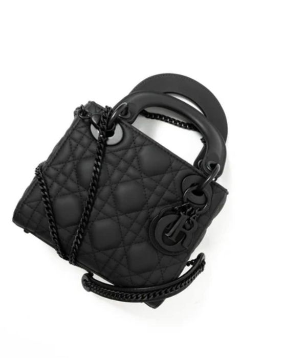Чанта Mini Lady Dior Bag Ultramatte нова с кутия и всичките аксесоари