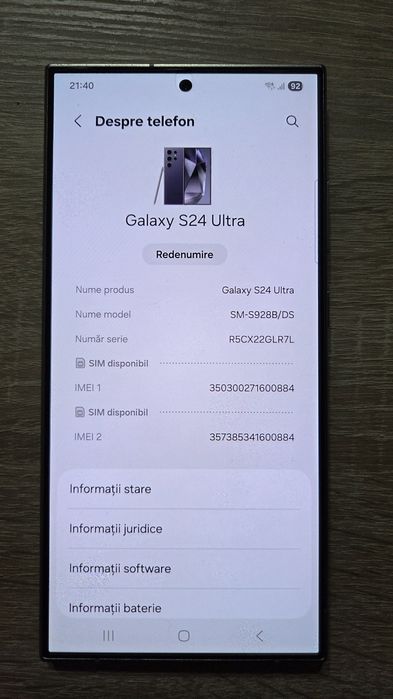 Samsung s24 Ultra 512 Gb Cobalt Violet