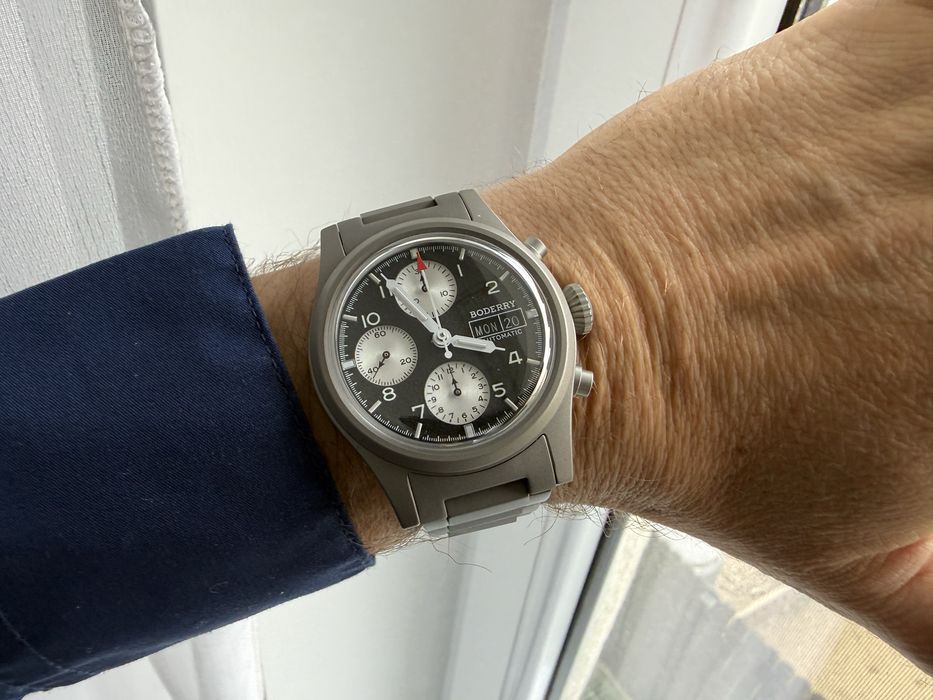 Ceas B. Landmaster Panda Titan automat NOU schimb cu sinn omega breitling