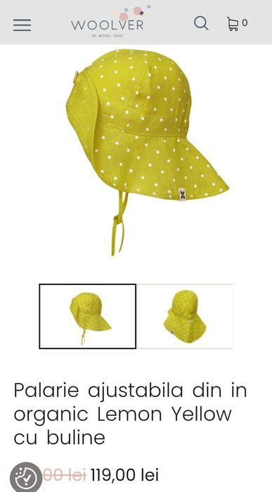 Pălărie de soare copii din in Woover