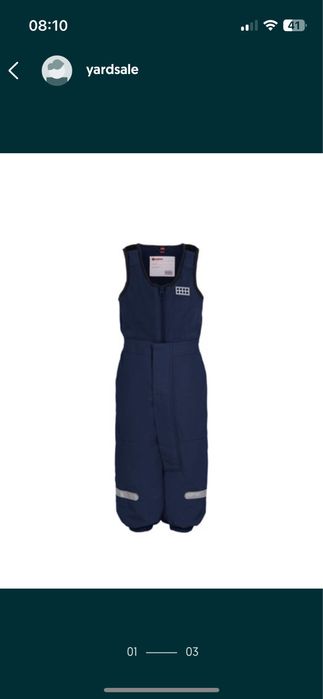 Salopeta Lego Tec Wear  9-12 luni