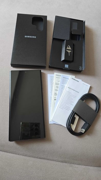 Samsung Galaxy S23 Ultra 5G, 256GB, цвят Phantom Black
