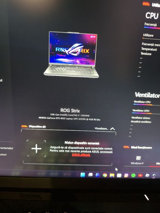 Laptop Asus strix g16 rx 4050