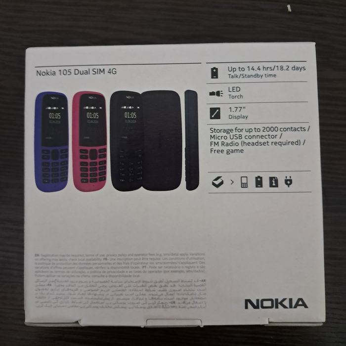 Nokia 106 2sim чёрный новый в упаковке!!!
