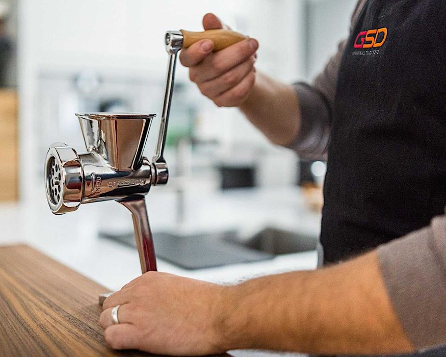 Ръчна месомелачка Grossag HFW5 HFW 5 от неръждаема стомана