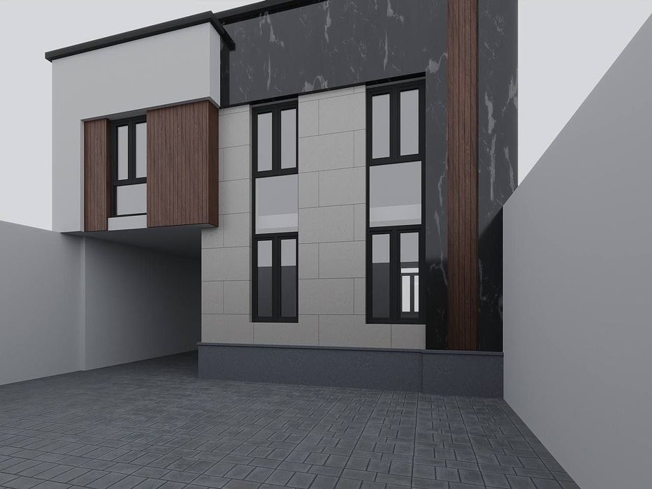 Yangi qurilgan kottej 6ta