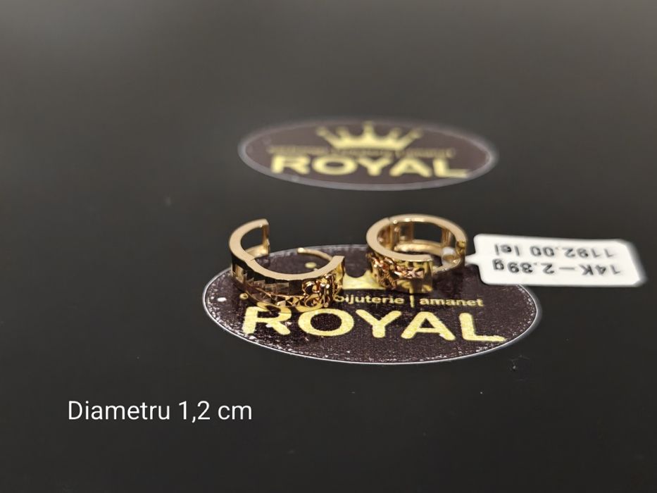 Bijuteria Royal: Cercei aur 14k/2.39 gr