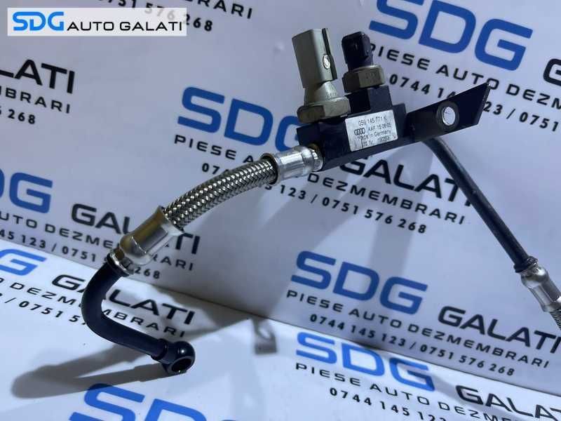 Conducta Teava Senzor Ulei Turbo Turbina Turbosuflanta Audi A4 B6 2.5 TDI V6 AKE BFC BCZ BDH BAU BDG 2001 - 2005 Cod 059145771K