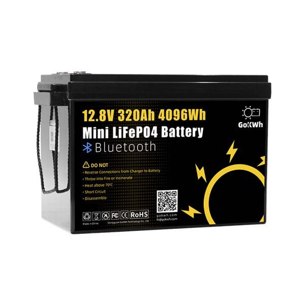 Baterie LiFePO4 GoKWh 12V 320Ah Mini Built in 200A Bluetooth BMS  4kw