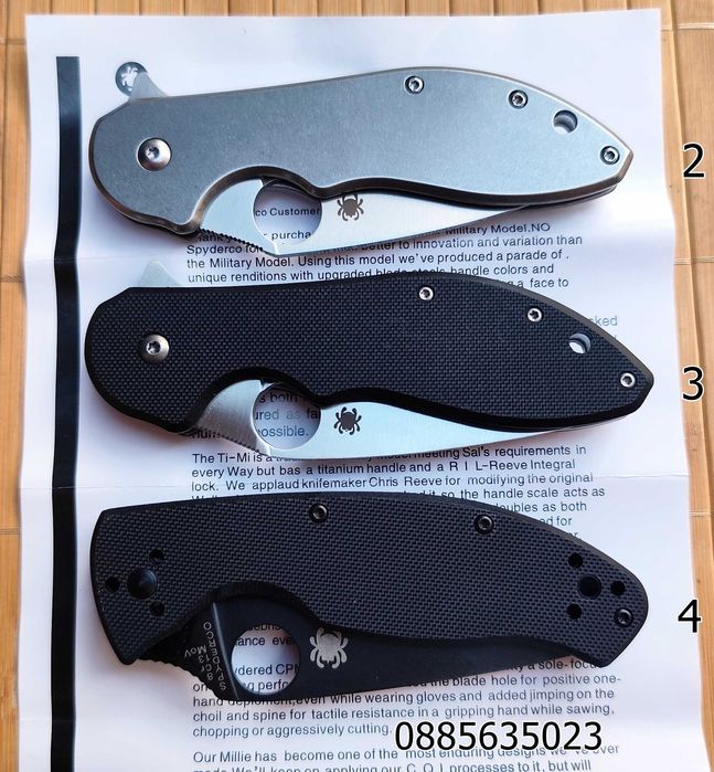 Сгъваем нож Spyderco Domino C172