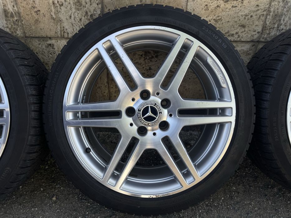 Jante Roti 18 Originale 5X112 Mercedes E Class C Class W212 W207 W204 AMG Coupe Anvelope 235 40 R18 / 255 35 R18 M+S