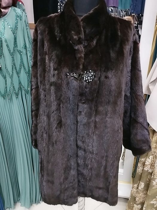 Мех натуральный Шуба 52/54 Новый Норка и Енот 54 оЖилетки