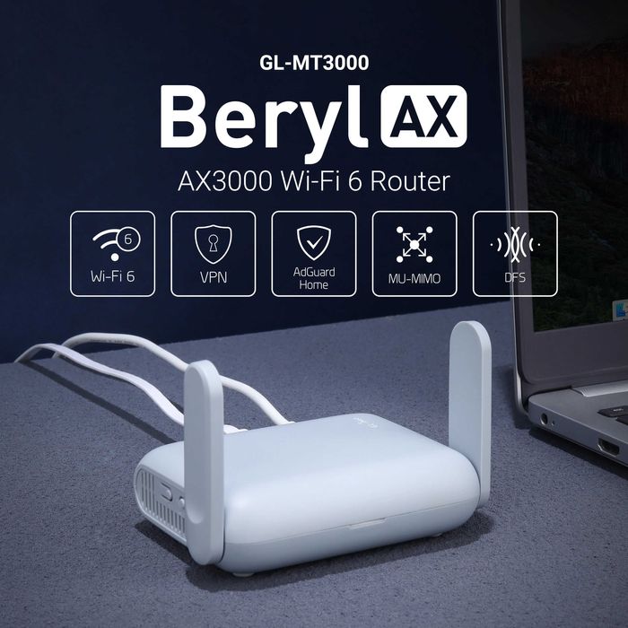 GL.inet Beryl AX GL-MT3000 Portable Travel Router Портативный роутер