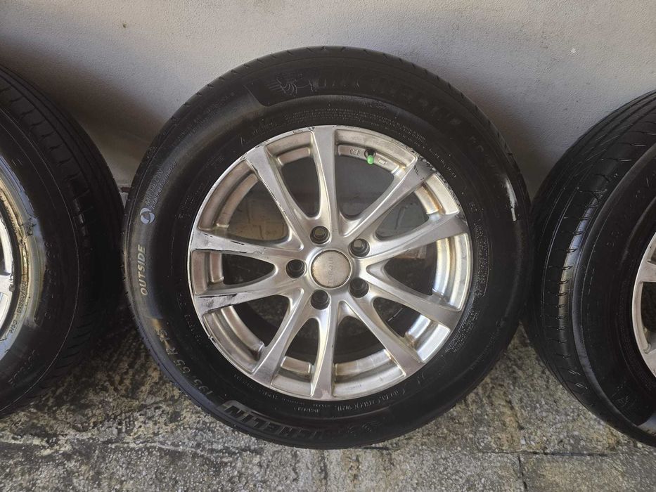 Jante de aliaj cu cauciucuri de vara michelin 195/65/15