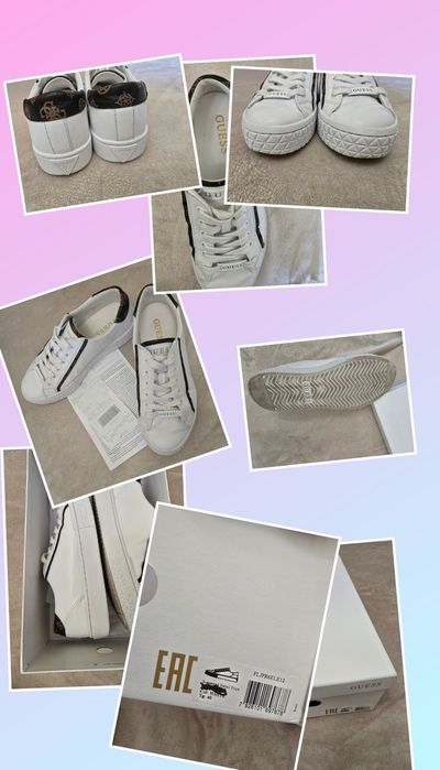Sneakers Guess Pardie6 FLJPR6 ELE12 Alb