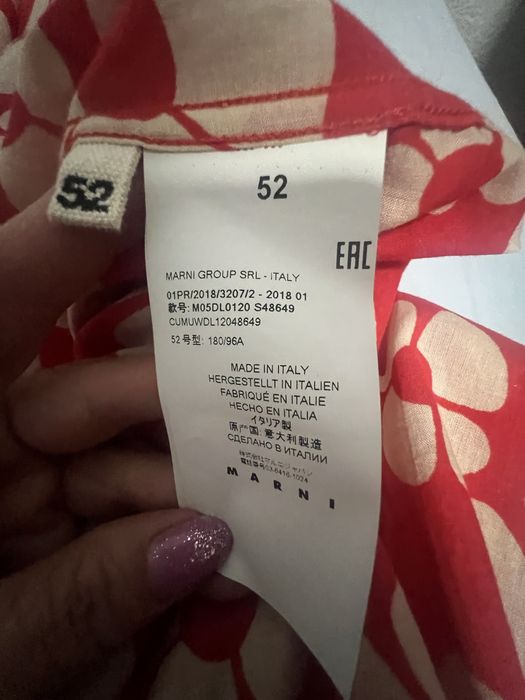 #Marni#camasa #unisex #autentica cu model floral