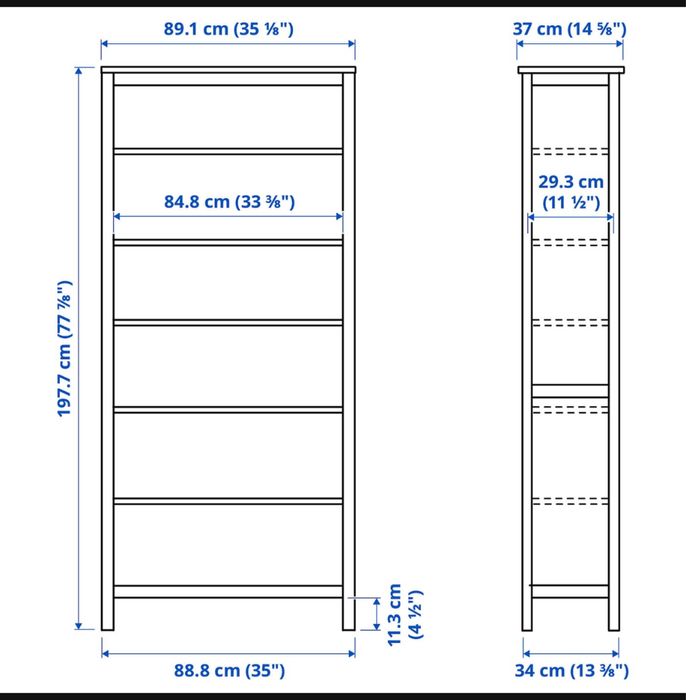 Biblioteca HEMNES Ikea