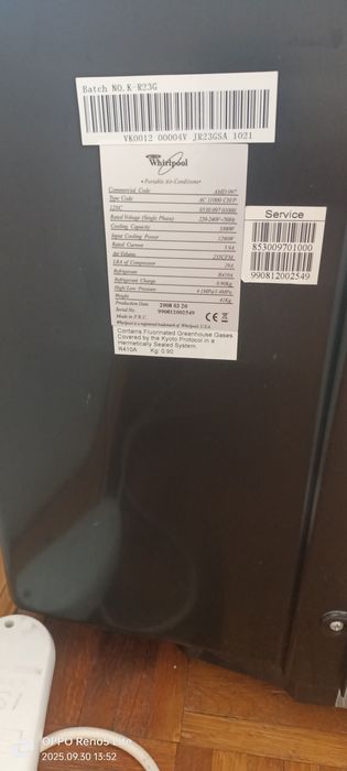 Se vinde aer condiționat Whirlpool