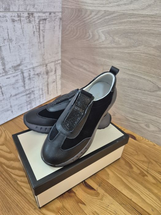 Кроссовки осенние кожа/замша