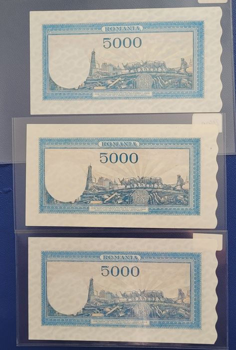 Bancnota 5000 lei decembrie 1945 bani vechi