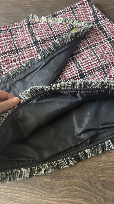 Твидовая мини юбка