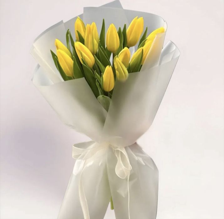Букет из 15 тюльпанов на 8 марта