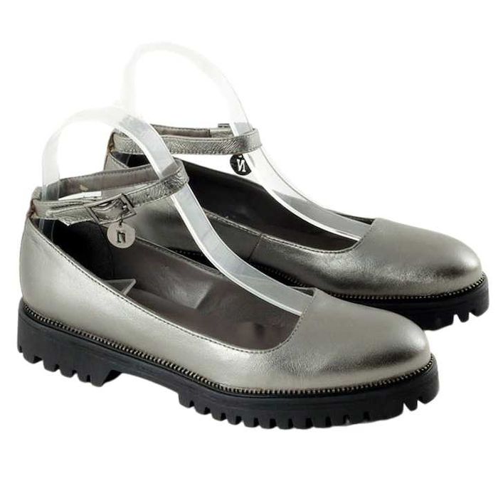 Дамски обувки Ned's, Сребристи 36 номер