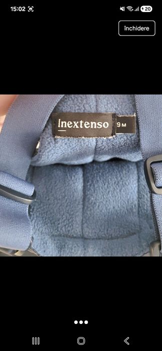 Pantaloni cu bretele de iarna pentru  bebelusi