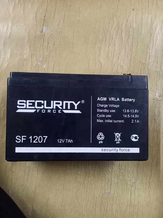 Аккумулятор 12v Security force