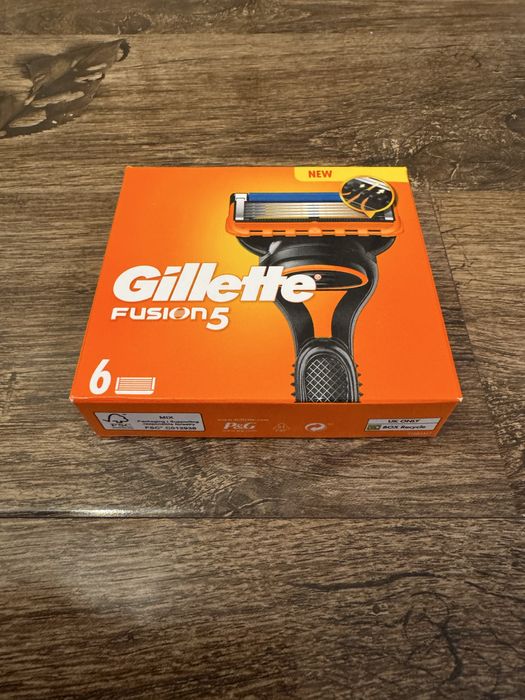 Set 6 rezerve Gillette Fusion 5 portocaliu originale sigilate