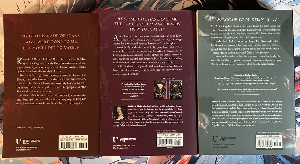 The Halfling Saga (seria completa) – Melissa Blair – 3 cărți în engleză, noi, impecabile