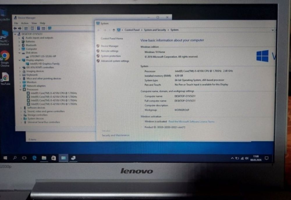 Laptop Lenovo IdeaPad i5