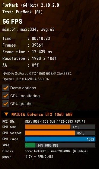 MSI gtx 1060 6gb