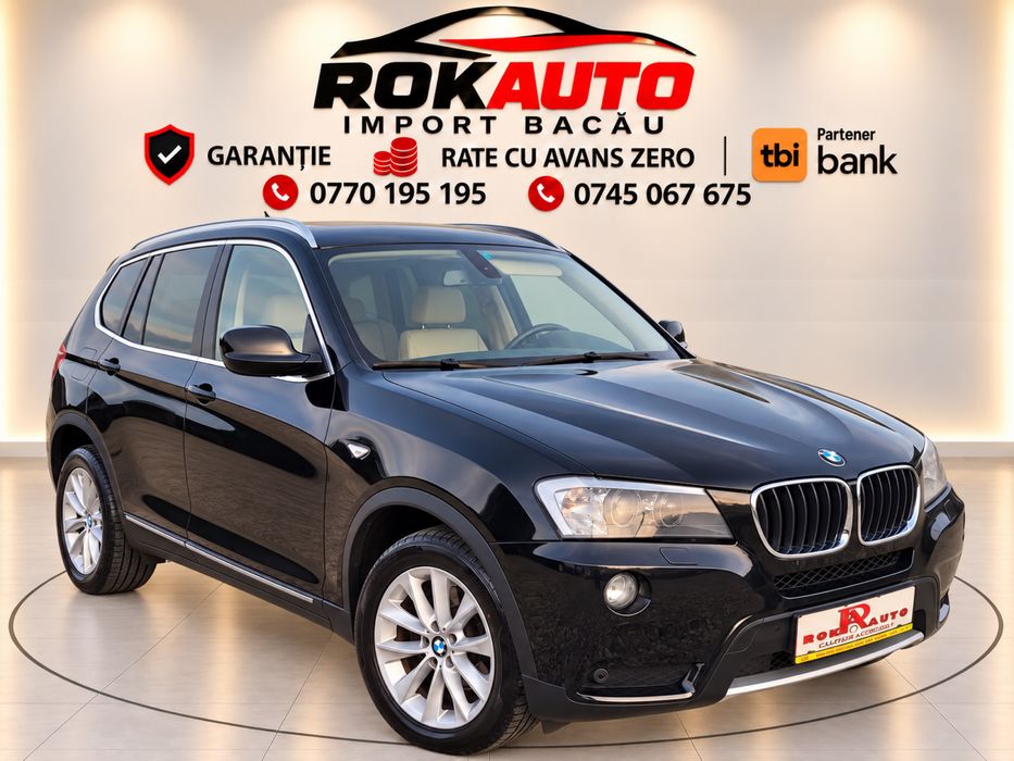 *RATE*BMW X3 xDrive 2.0d 184CP | Automat | Piele | Navi | Xenon | Garanție,RAR EFECTUAT!!