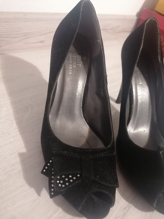 Pantofi dama eleganti din catifea, piele interior, Impecabili, mar 37