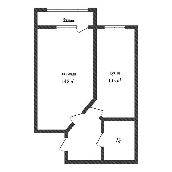 Продажа 1-комнатной квартиры