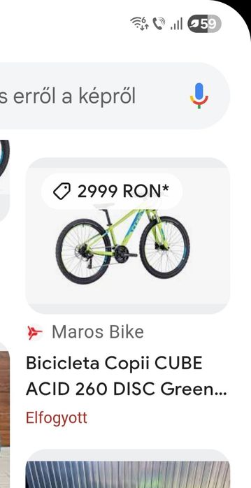 Bicicleta copii 26 Cube Acid 260 Frână disc hidraulice  10 ani +