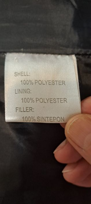 Черно зимно яке  Yani с дантела