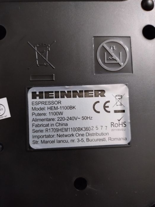 Espressor Heinner 15 bar 1 litru ...