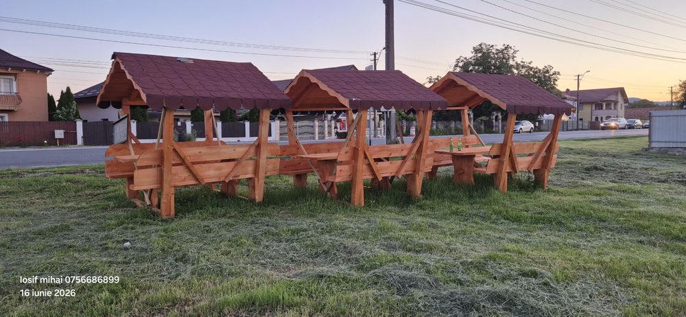 Foisor din lemn masic 2×2m sau 3×2m