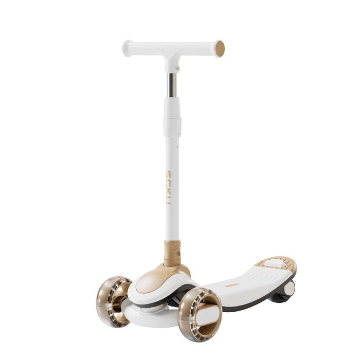 Trotineta premium Scooter 2-10 ani, crem si visiniu