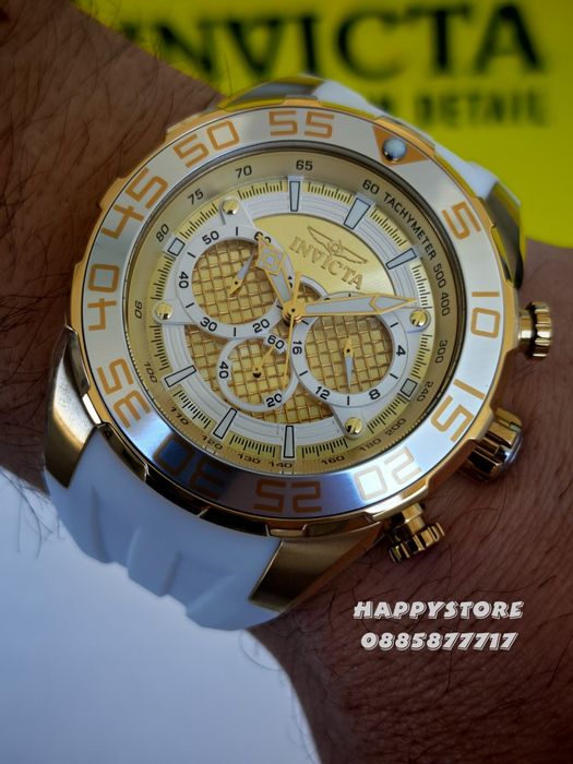INVICTA Pogo White/Gold 50 mm, Инвикта нов мъжки часовник